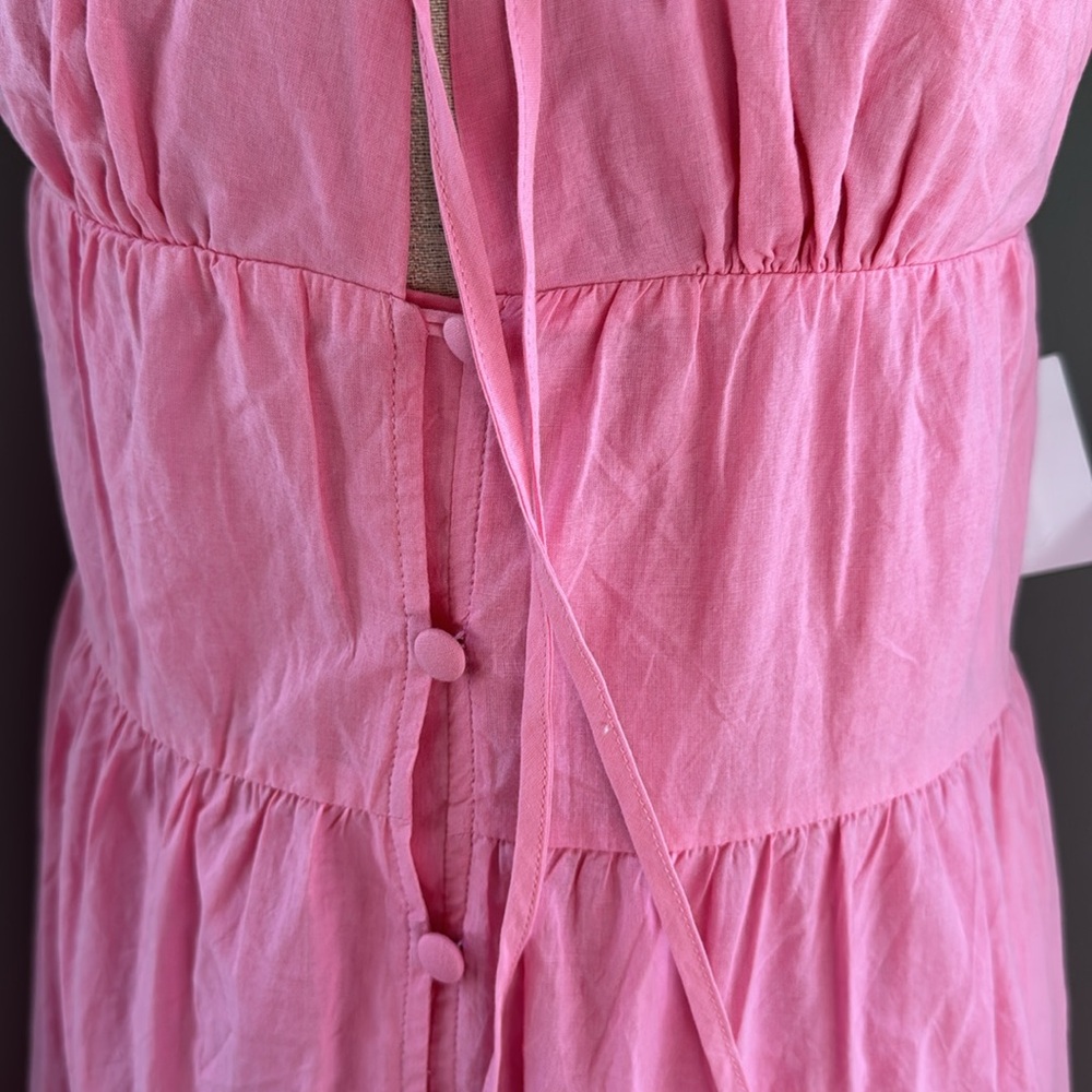 Charlie Holiday pink Priscilla tiered maxi long dress NWT size M - Picture 3 of 9